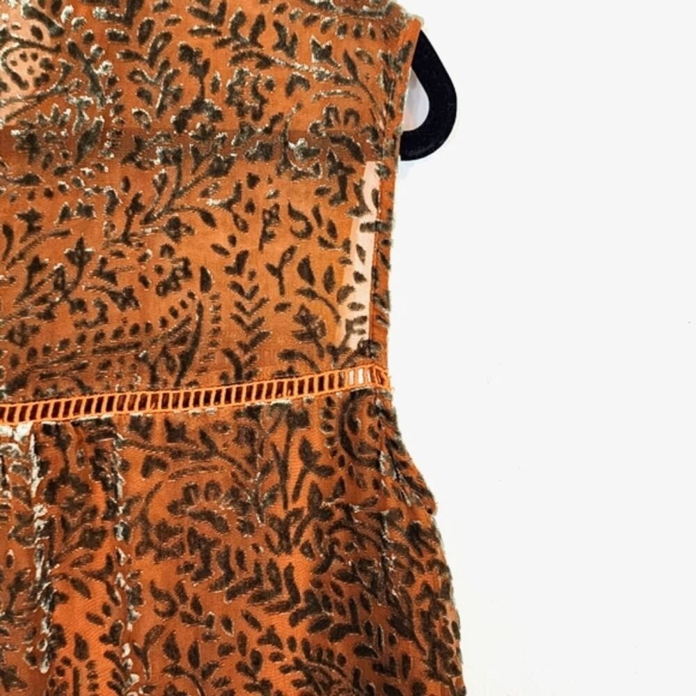 NWT BB Dakota  Telepatia Maxi Boho Bohemian Velvet Paisley Fall Dress Size Small - Picture 11 of 13